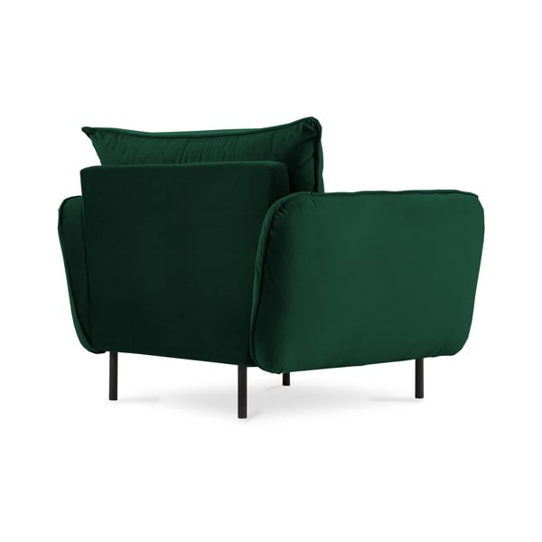 Tamnozelena baršunasta fotelja Vienna - Cosmopolitan Design-image-3