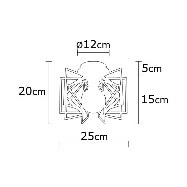 Crna stropna svjetiljka s metalnim sjenilom ø 26 cm Nemrut – Opviq lights-image-2