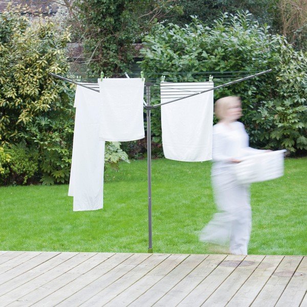 Vrtna sušilica za rublje u srebrnoj boji 35 m – Addis-image-1