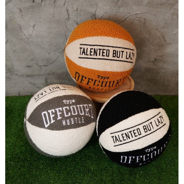 Ukrasni jastuk od boucle tkanine ø 25 cm Basketball – Mioli Decor-image-3
