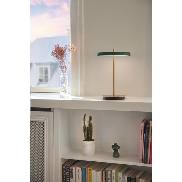 Zelena LED stolna lampa s mogućnosti zatamnjivanja s metalnim sjenilom (visina 31 cm) Asteria Move – UMAGE-image-4