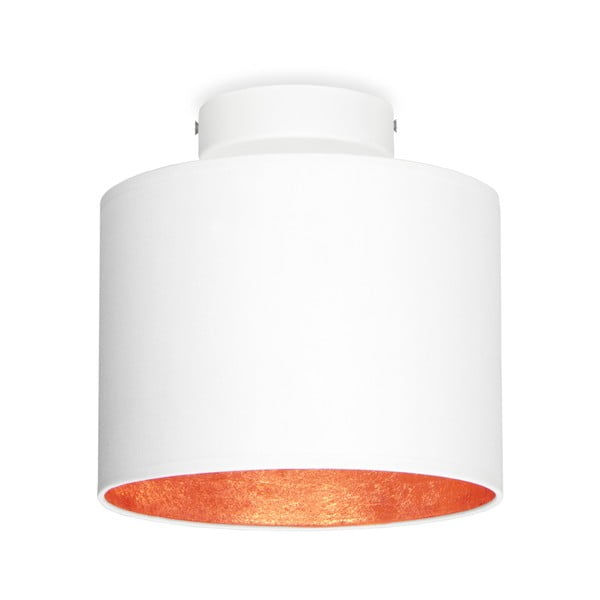 Bijela stropna lampa s detaljima u boji bakra Sotto Luce MIKA XS, 20 cm