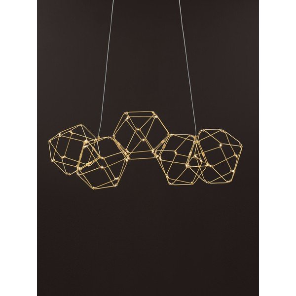 LED viseća svjetiljka aluminijska u zlatnoj boji Nebula – Nova Luce-image-2