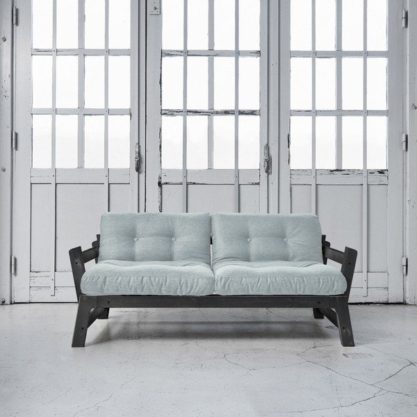 Sofa na razvlačenje Karup Step Black / Sky Blue-image-1