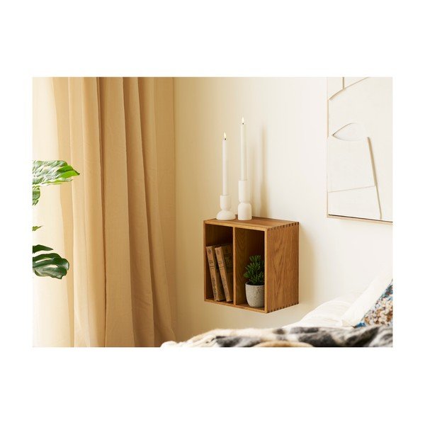 Polica s više razina od punog hrasta u prirodnoj boji 18 cm Townsville – House Nordic-image-4