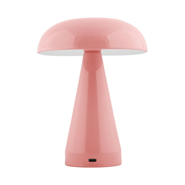 Ružičasta LED stolna lampa s mogućnosti zatamnjivanja s metalnim sjenilom (visina 20,5 cm) Rachel – Leitmotiv-image-1