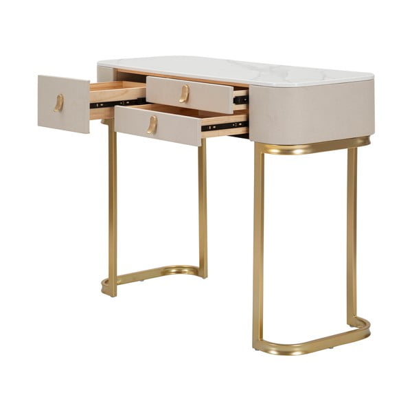 Bež/u zlatnoj boji pomoćni stol 40x100 cm Beauty – Mauro Ferretti-image-4