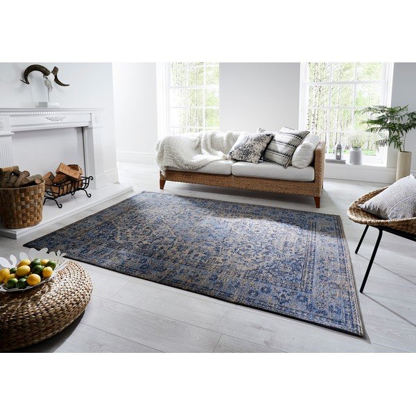 Plavi ručno tkani tepih Flair Rugs Palais, 120 x 170 cm-image-2
