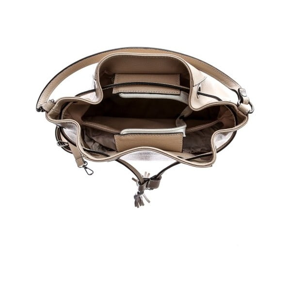 Bež kožna torbica Sofia Cardoni Loreto-image-4