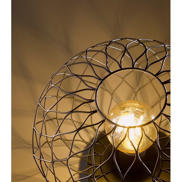 Crna stolna lampa s metalnim sjenilom (visina 23 cm) Justin – Fischer & Honsel-image-1