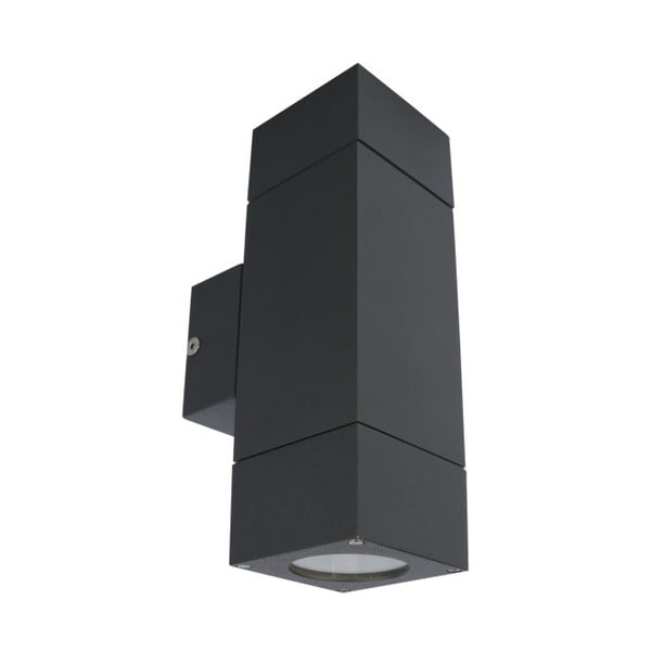 Tamno siva zidna svjetiljka SULION Kopyo, 17,7 x 9,5 cm