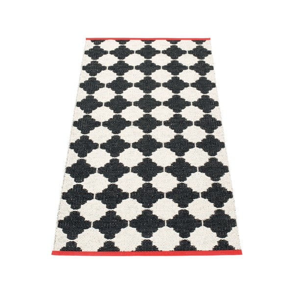 Crno-bijela unutarnja i vanjska staza 70x150 cm Marre Black Coral  – Pappelina