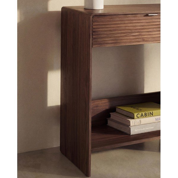 Komoda u dekoru oraha u tamnoj prirodnoj boji 60x81x37 cm Norlen – Kave Home-image-2