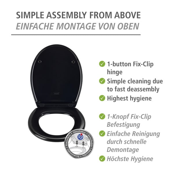 WC daska s automatskim zatvaranjem 37,5 x 46 cm Vorno - Wenko-image-4