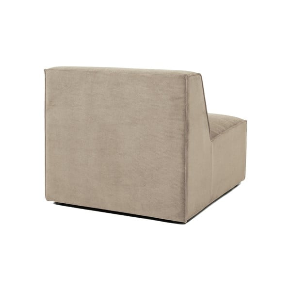 Bež baršunasti središnji element sofe Scandic Sting-image-3