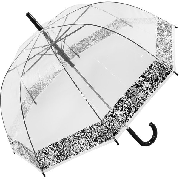 Prozirni kišobran od trske otporan na vjetar s automatskim otvaranjem Ambiance Snake Skin, ⌀ 84 cm-image-2