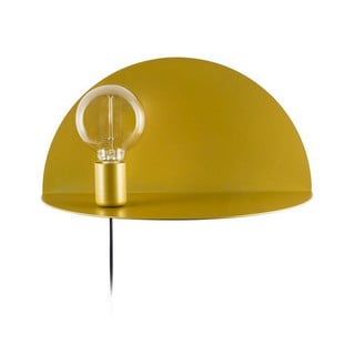 Zidna lampa s policom u zlatnoj boji Homemania Decor Shelfie, dužine 20 cm