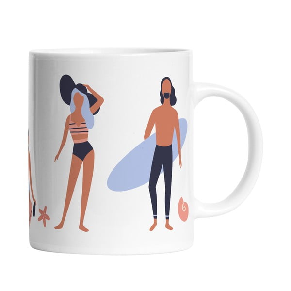 Bijela keramička šalica Butter Kings Beach Life, 330 ml-image-2