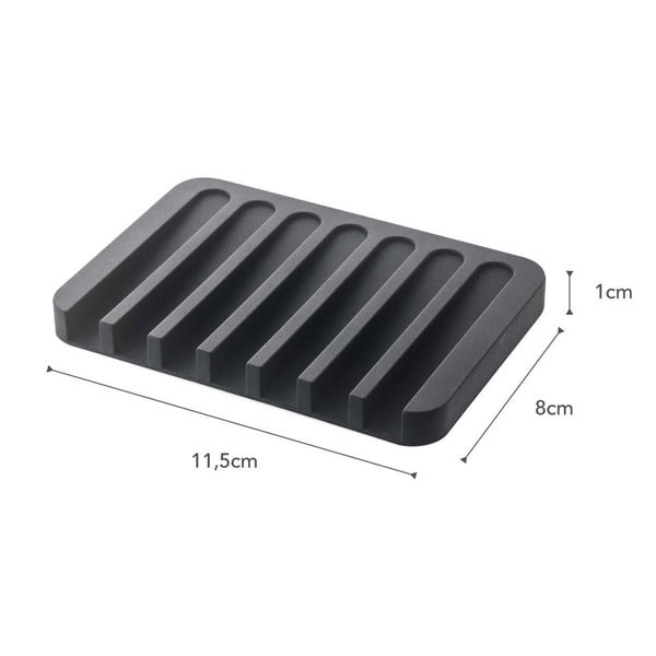 Crni podmetač za sapun YAMAZAKI Flow-image-2