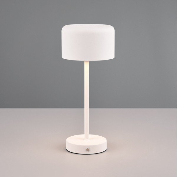 Bijela LED stolna lampa s mogućnošću zatamnjivanja (visina 30 cm) Jeff – Reality-image-1
