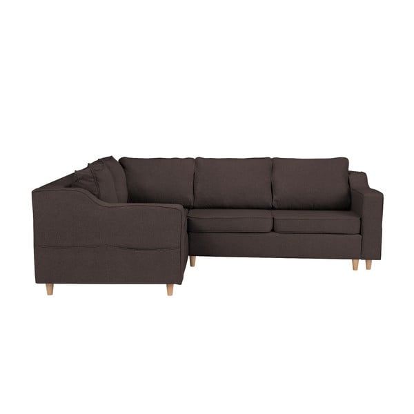 Tamnosmeđi četverosjed Mazzini Sofas Jonquille, lijevi kut-image-1