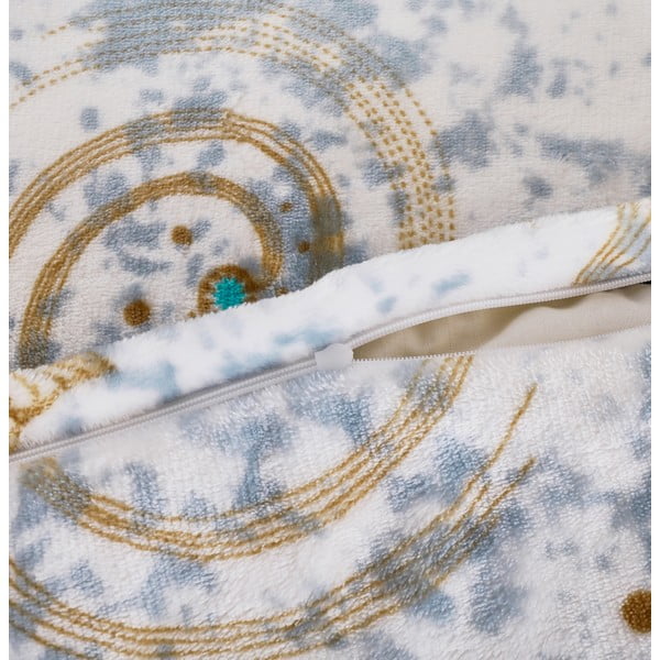 Bijela/plava posteljina za krevet za jednu osobu od mikropliša 140x200 cm Estrellas – My House-image-2