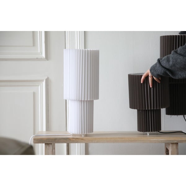 Siva stolna lampa s tekstilnim sjenilom (visina 32 cm) Catis – Markslöjd-image-4