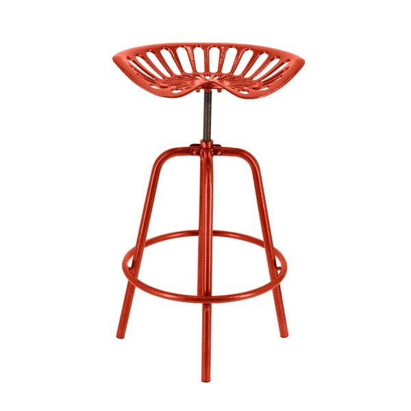 Crvena metalna vrtna barska stolica Traktor – Esschert Design