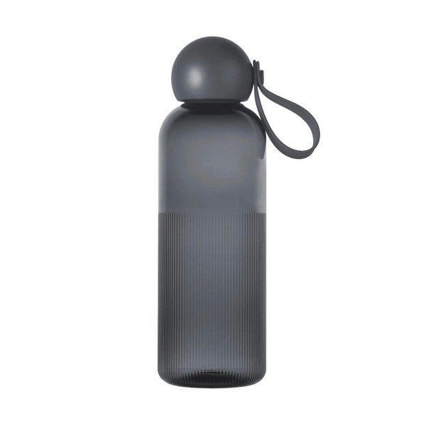 Tamno siva boca za vodu za put od reciklirane plastike 600 ml Ture – Sagaform