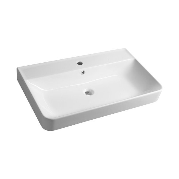 Bijeli keramički umivaonik 80x48 cm Gali – Sapho