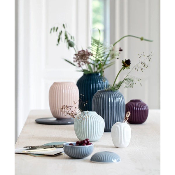 Svijetloružičasta kamena vaza Kähler Design Hammershoi, visina 20 cm-image-2