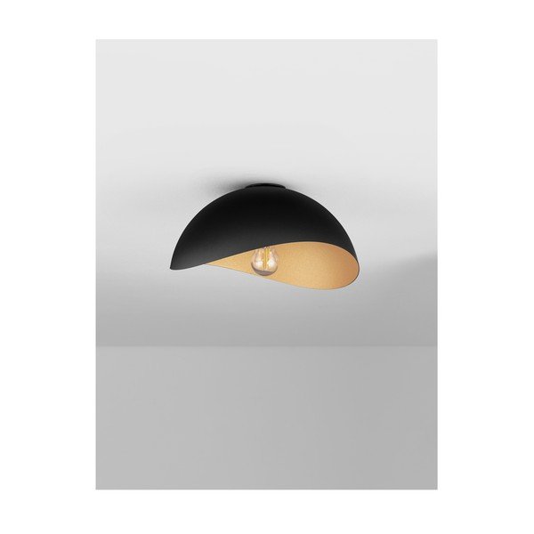 Mat crna/u zlatnoj boji metalna stropna svjetiljka Opsi – Nova Luce-image-4