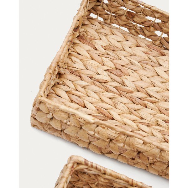Košare u setu 2 kom od vodenog zumbula 36x27x9 cm Tressa – Kave Home-image-2