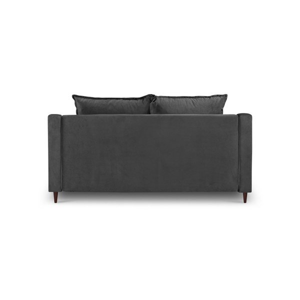 Tamno siva sofa od baršuna Mazzini Sofas Freesia, 150 cm-image-3