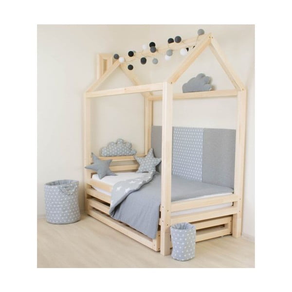 Dječji krevetić roze boje od smreke Benlemi Happy, 90 x 200 cm-image-4