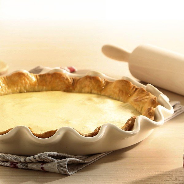 Plitka forma za tortu od slonovače Emile Henry, ⌀ 33 cm-image-2