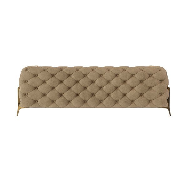 Svjetlo smeđa baršunasti sofa 225 cm Chelsea Bis – Ropez-image-2
