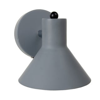 Siva zidna lampa Simplico – Ixia