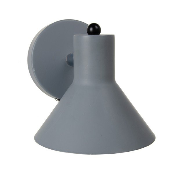 Siva zidna lampa Simplico – Ixia-image-1