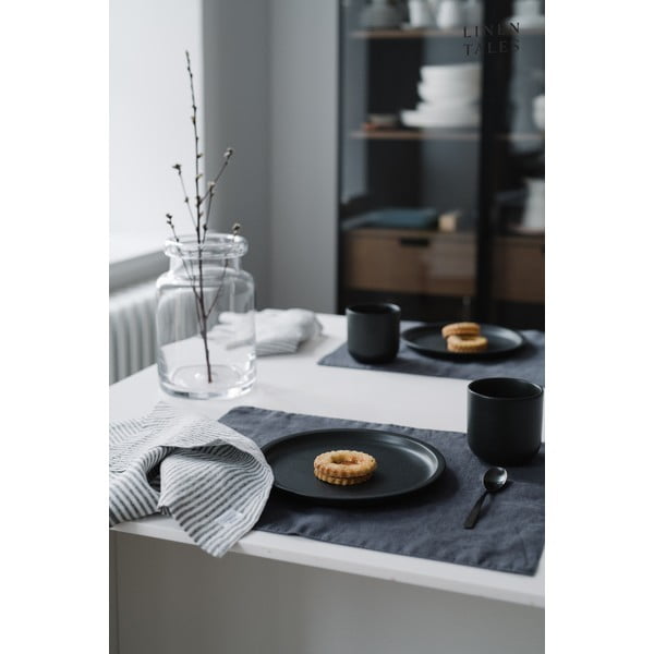 Tamnosiva lanena prostirka Linen Tales, 35 x 45 cm-image-1