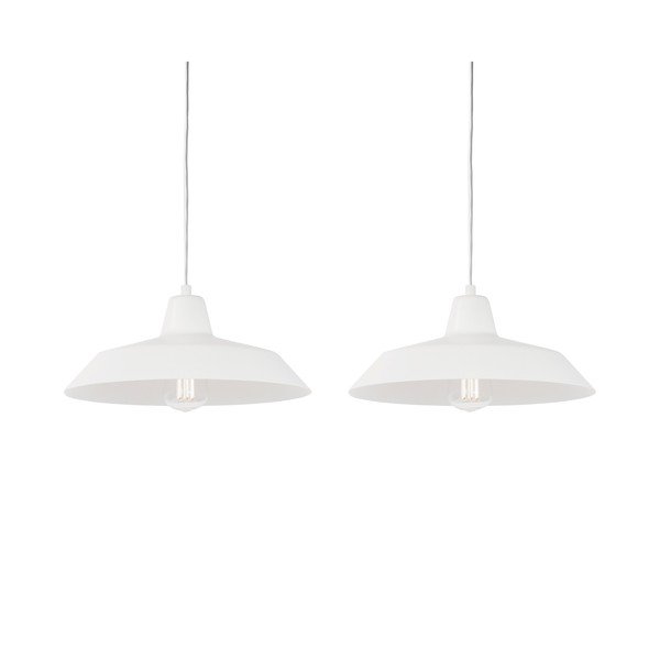 Bijela dvodjelna viseća lampa Sotto Luce Cinco-image-2