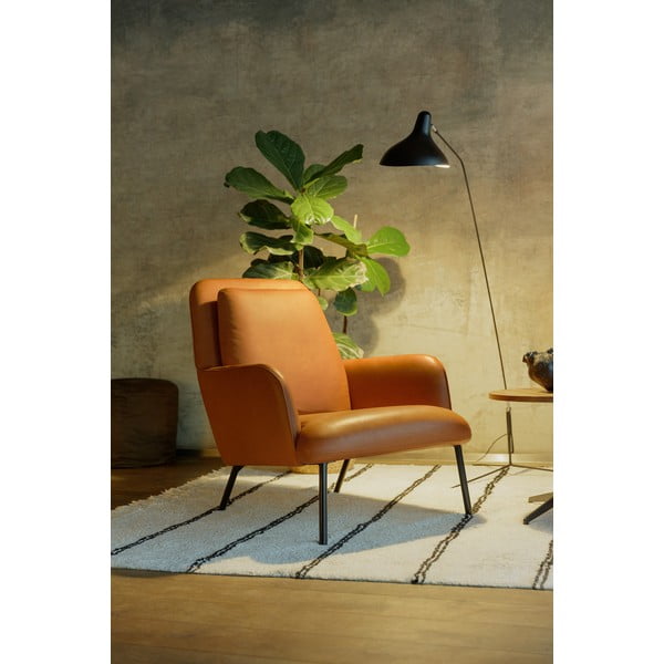 Konjak smeđa fotelja Oliver – Sits-image-1