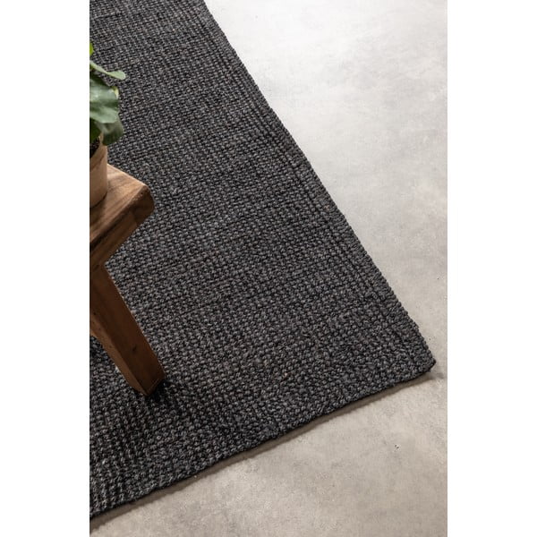 Crni juteni tepih 190x280 cm Bouclé – Hanse Home-image-4