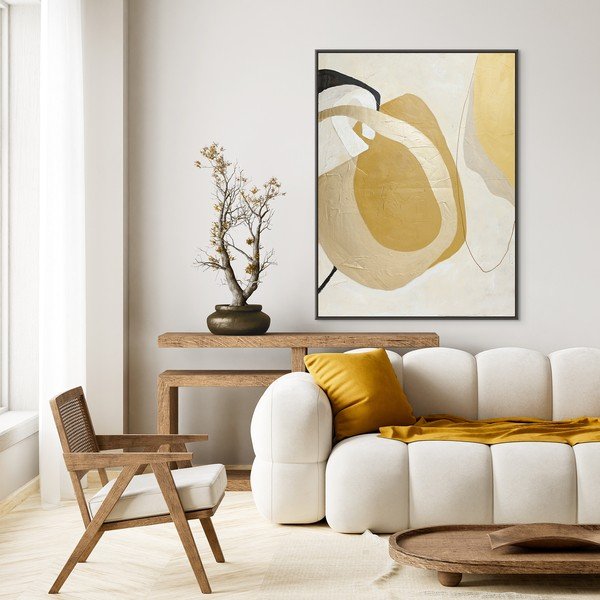 Ručno oslikana slika s okvirom/na platnu 91x121 cm Stardust – Malerifabrikken-image-1