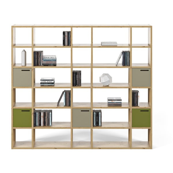 Svijetlo smeđa polica za knjige TemaHome Pombal, visina 224 cm-image-4