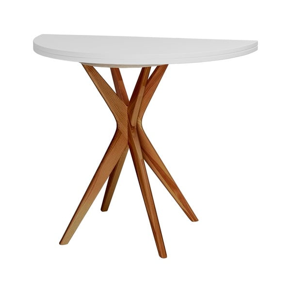 Okrugli proširiv blagovaonski stol 45x90 cm Jubi – Ragaba