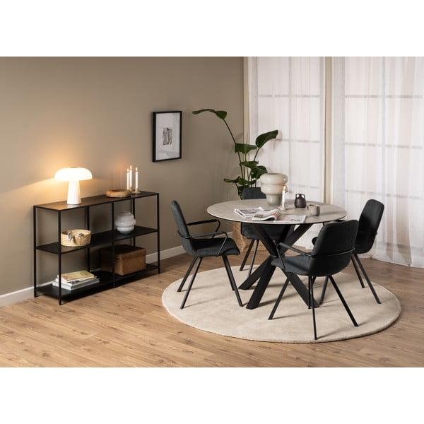 Tamno sive blagovaonske stolice u setu 2 kom Selina – Actona-image-2