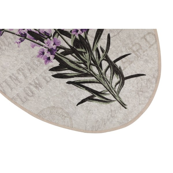 Ljubičaste/bež kupaonske prostirke u setu 3 kom 60x100 cm Lavender – Foutastic-image-3