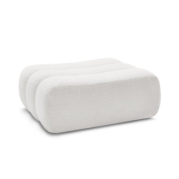 Bijeli tabure od bouclé tkanine Azra – Bobochic Paris-image-2