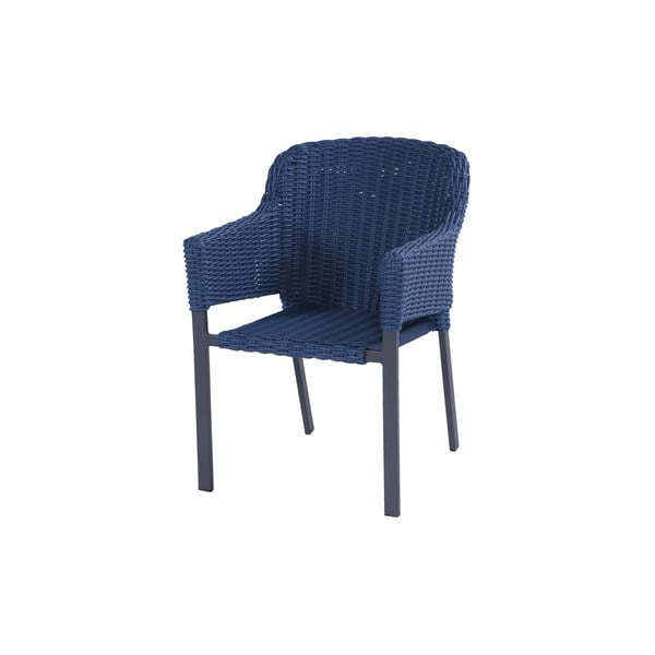 Tamno plava vrtna stolica od umjetnog ratana Cairo – Hartman